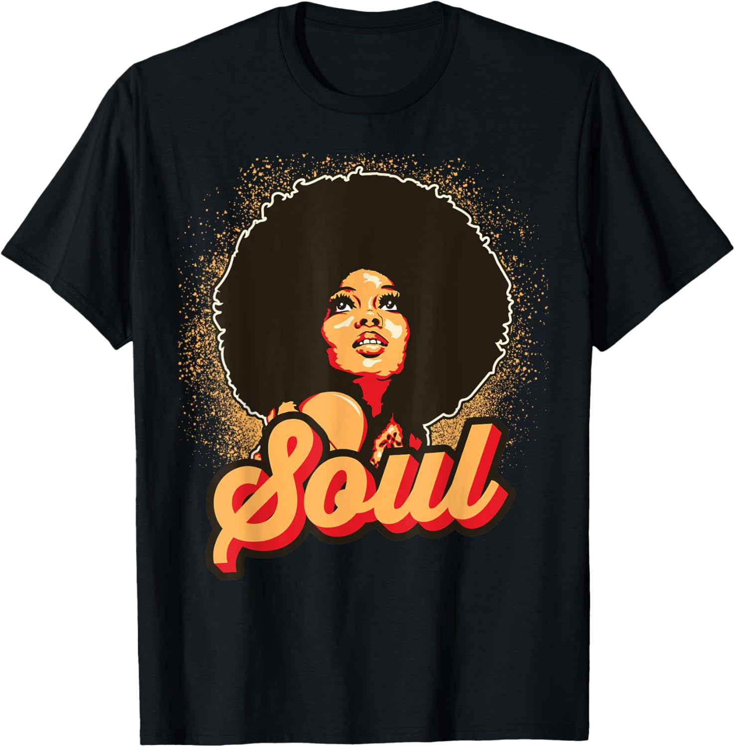 70s Funk Afro Women Soul Retro Vintage Style Graphic