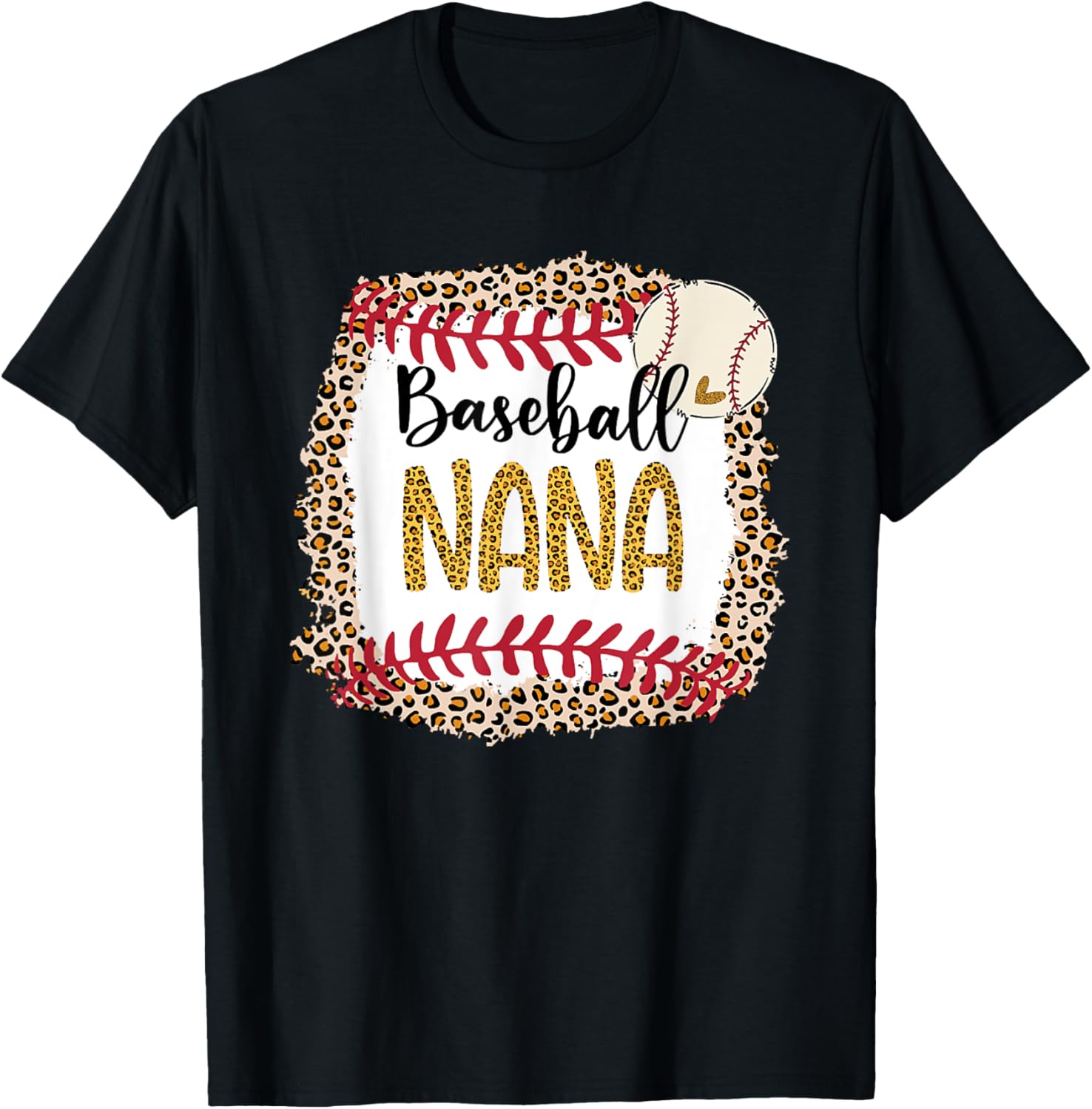 Baseball Nana, Leopard Baseball Nana For Mother's Day