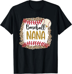 Baseball Nana, Leopard Baseball Nana For Mother's Day