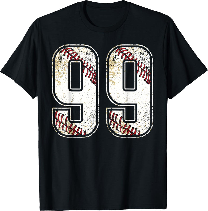 #99 Baseball Jersey Number 99 Vintage Retro Birthday Gift