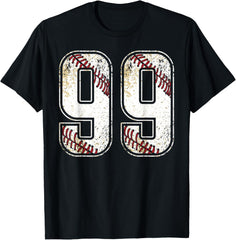 #99 Baseball Jersey Number 99 Vintage Retro Birthday Gift
