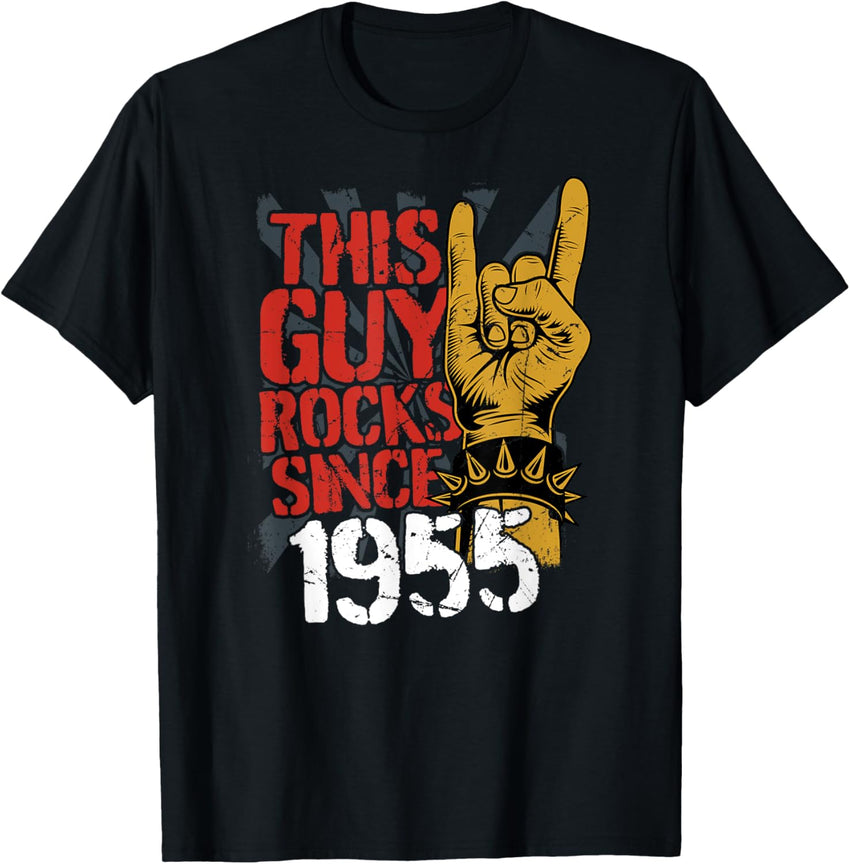 1955 vintage birthday Classic Rock music men gift