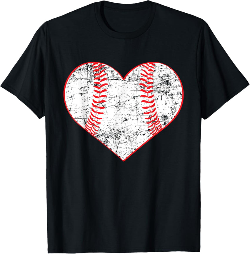 Baseball Heart Shirt, Softball Mom Sports Gift