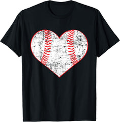 Baseball Heart Shirt, Softball Mom Sports Gift