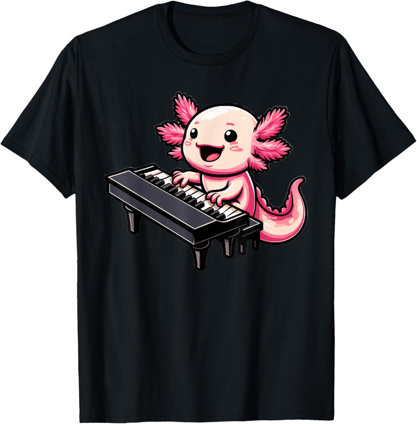Axolotl Playing Piano Axolotls Musician Music