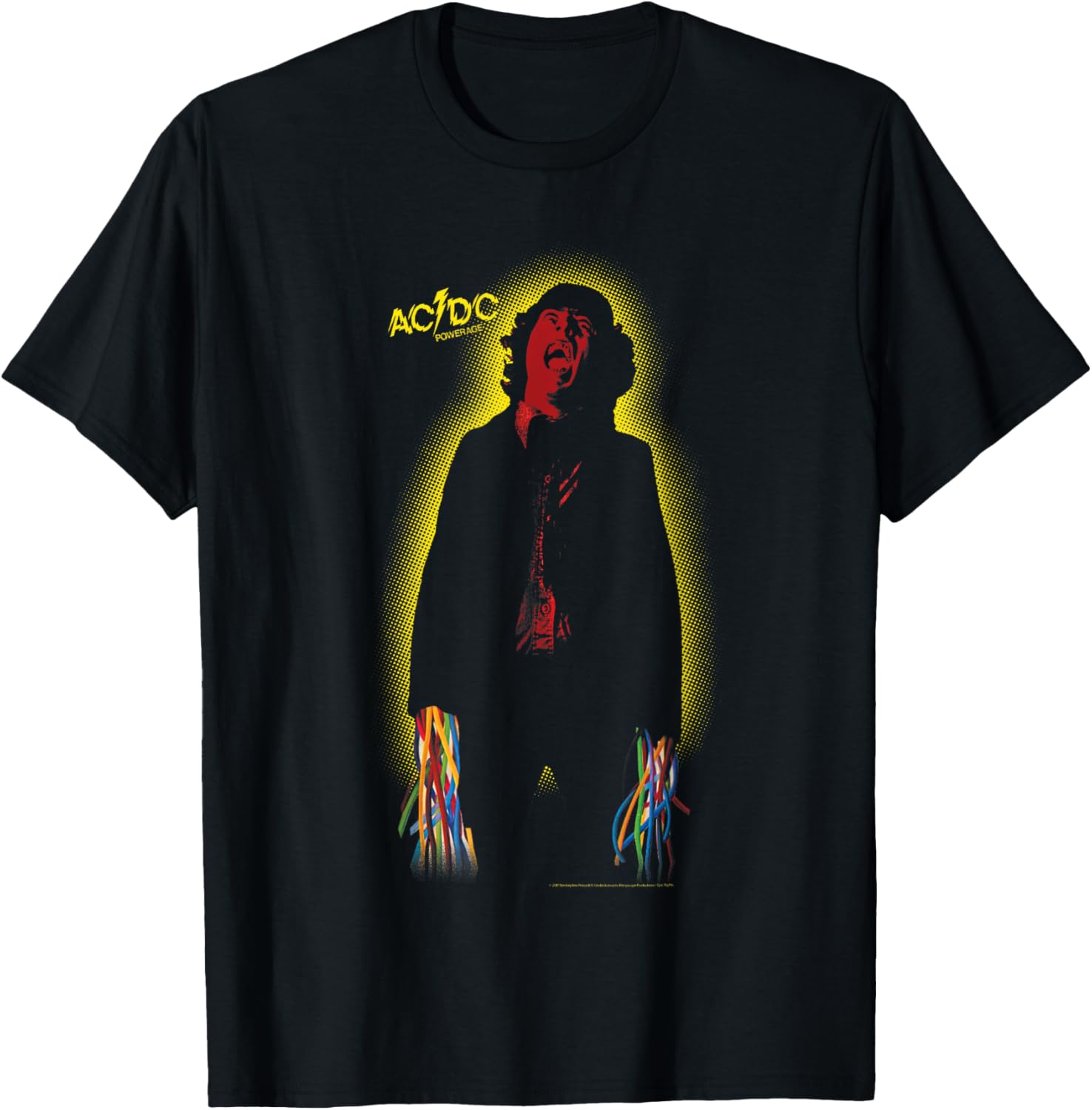 AC\/DC - Powerage T-Shirt - Unisex-Adults, Unisex-Kids - Black - Small - Long Sleeve - Music Themed