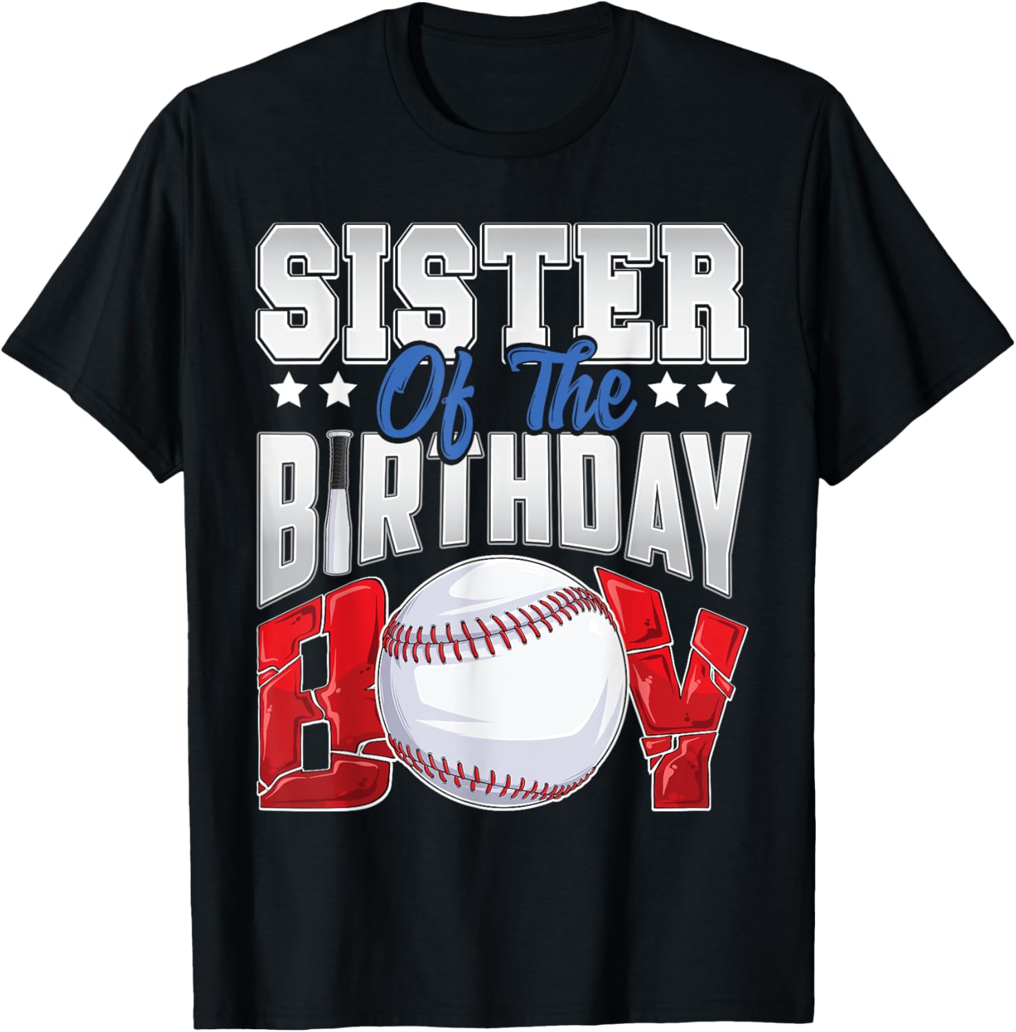 Sister Baseball birthday Boy Family Baller b-day Party