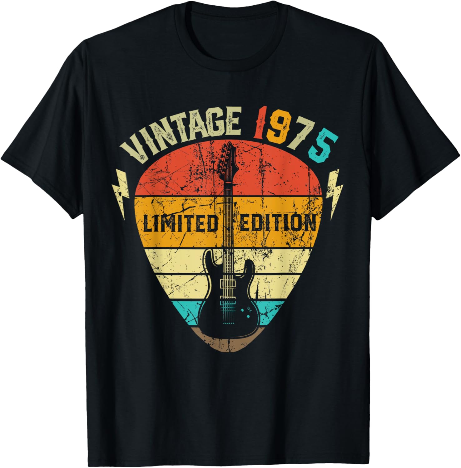 50 Years Old Gift Vintage 1975 Guitar Player 50th Birthday