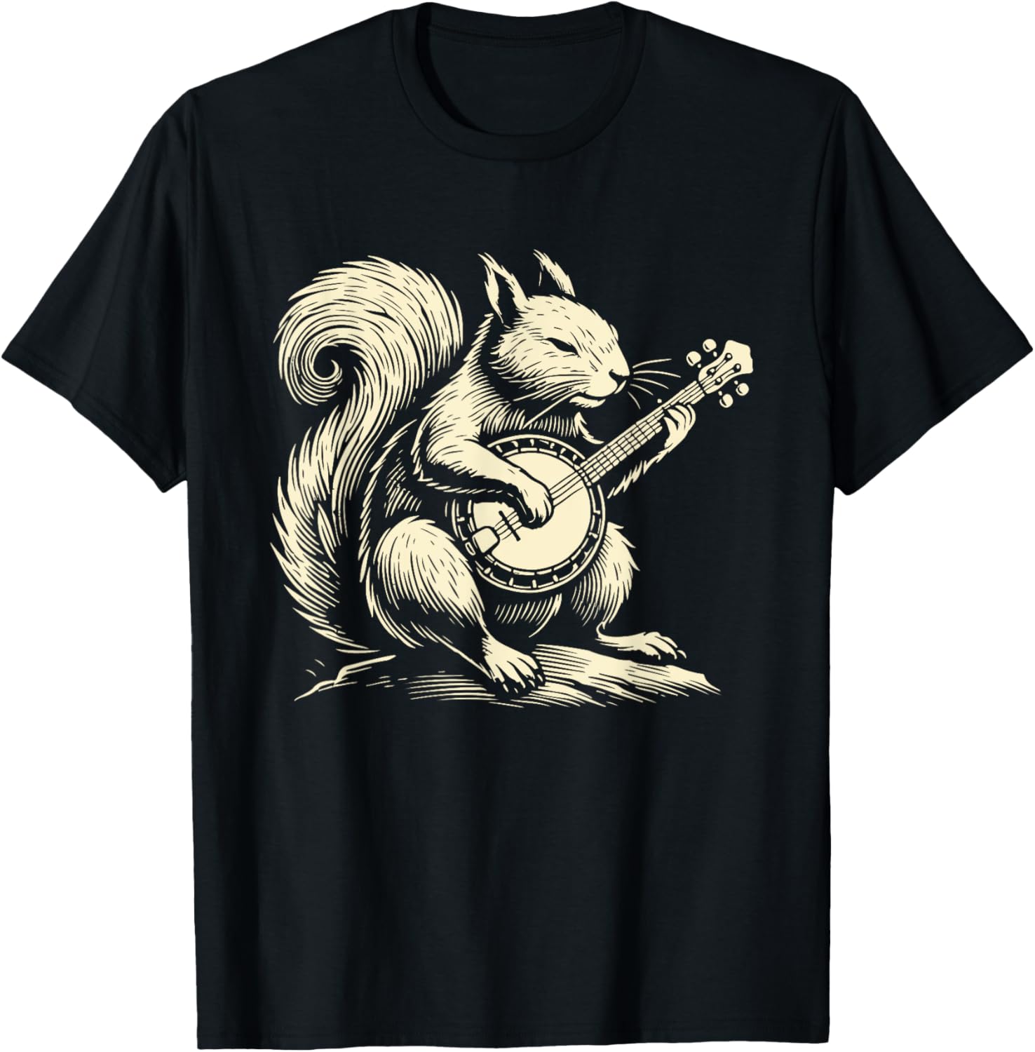 Banjo Playing Squirrel Funny Bluegrass Music