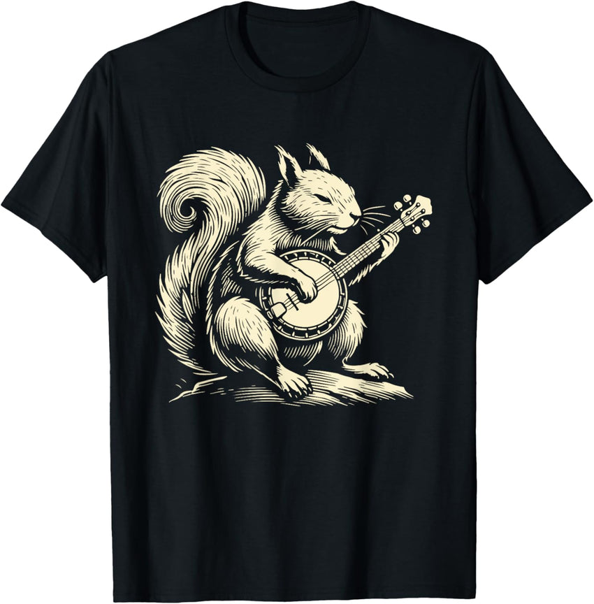 Banjo Playing Squirrel Funny Bluegrass Music