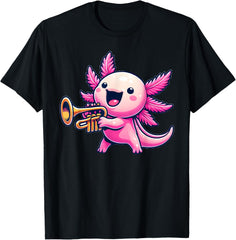 Axolotl Playing Trumpet Axolotls Musician Music