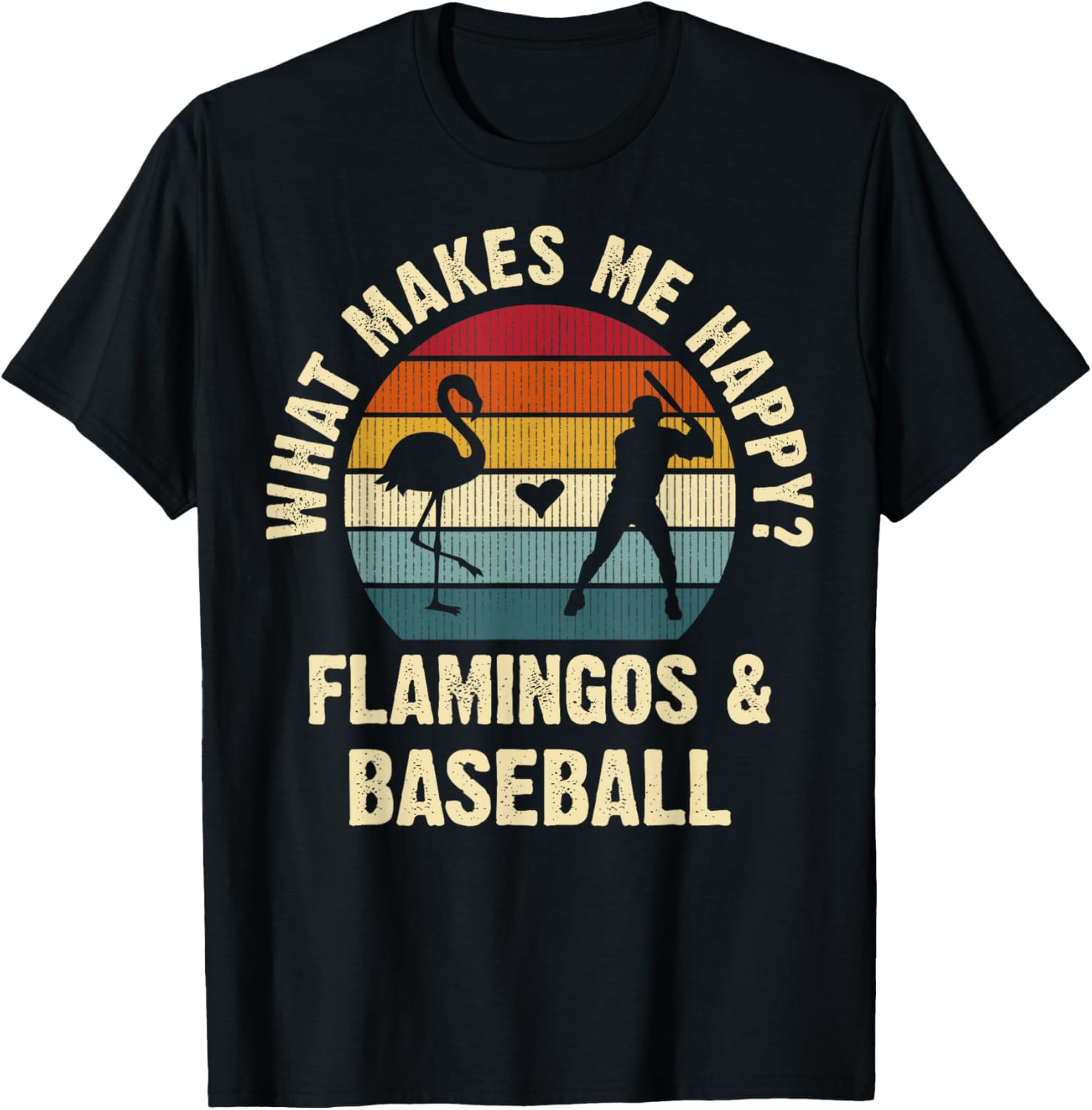 Baseball and Flamingo Lovers Vintage Funny Pet Sports cute