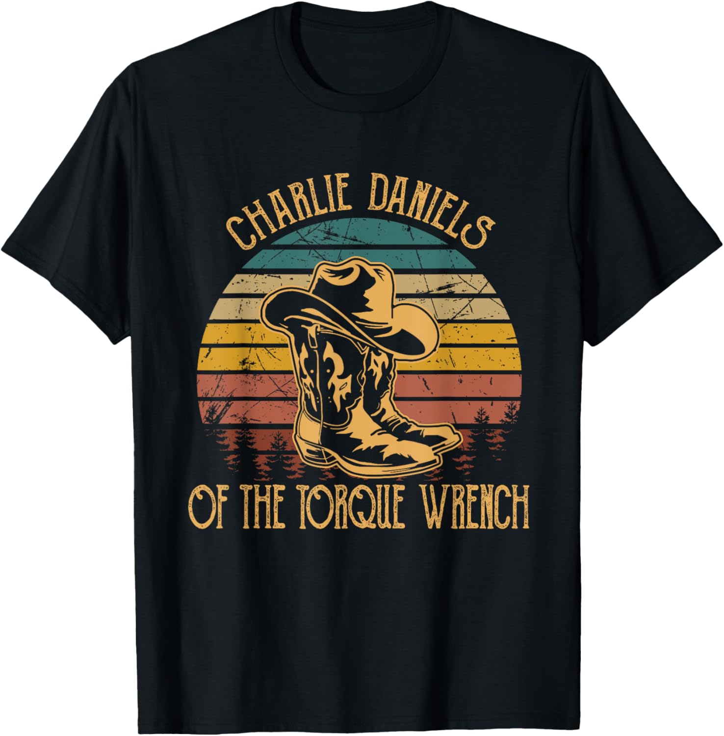 Charlie Daniels Of The Torque Wrench Sunset Boots Hats