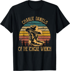 Charlie Daniels Of The Torque Wrench Sunset Boots Hats