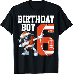 6 Years Old Boy Football Player 6th Football Birthday Boys