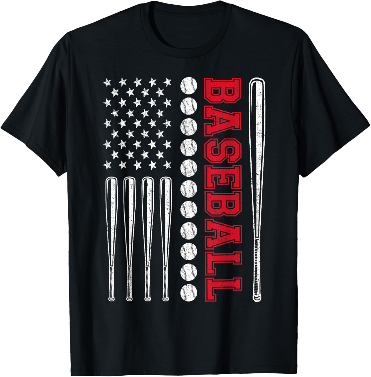 American Flag Baseball USA Shirt for Men Women Boy Girl Kids