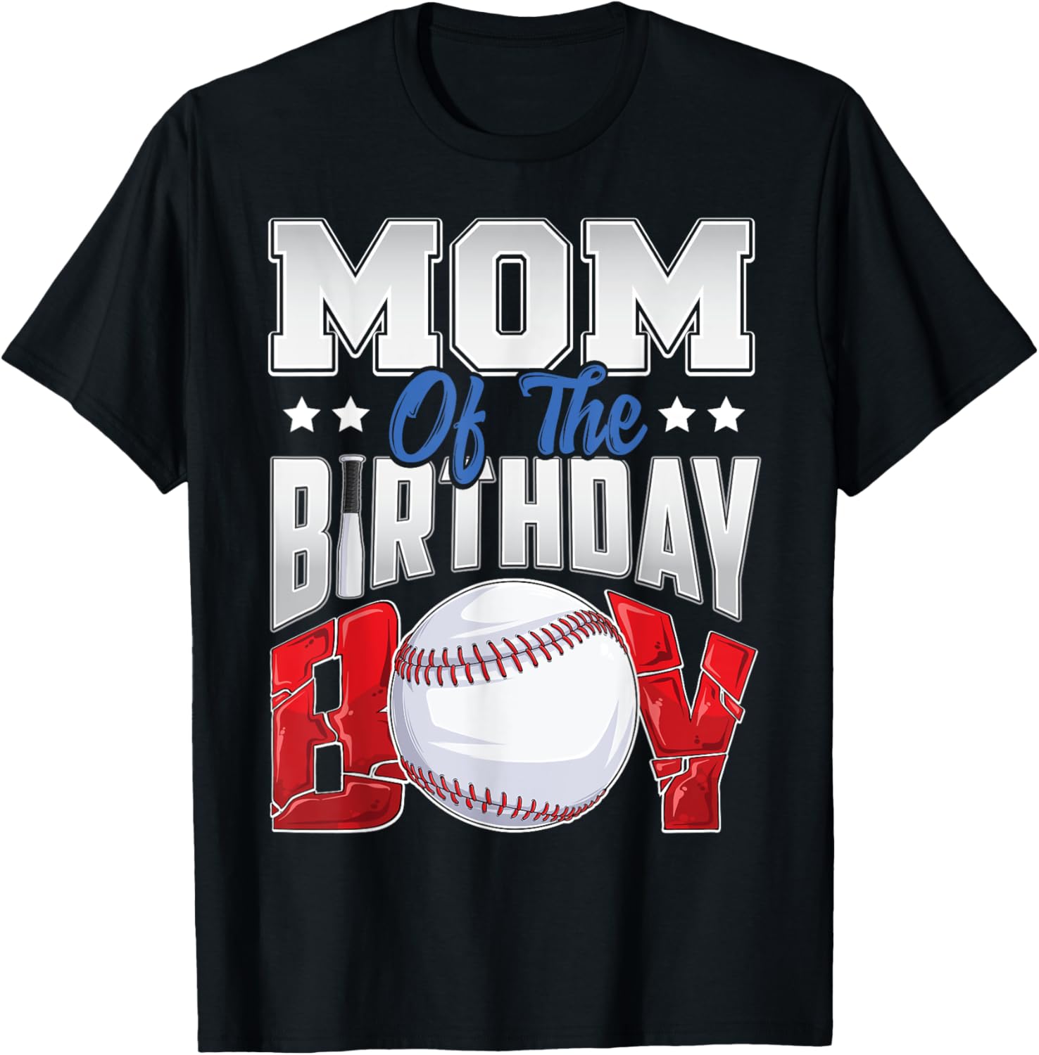 Mom Baseball birthday Boy Family Baller b-day Party