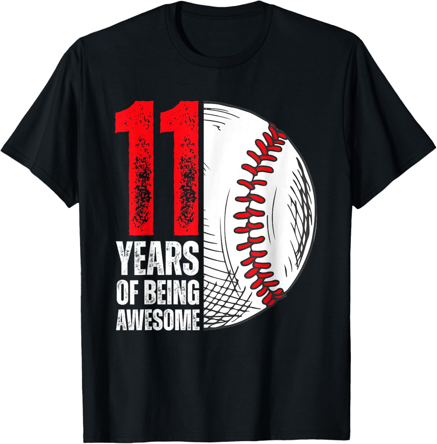 11 Year Old Baseball Shirt 11th Birthday Baseball Player