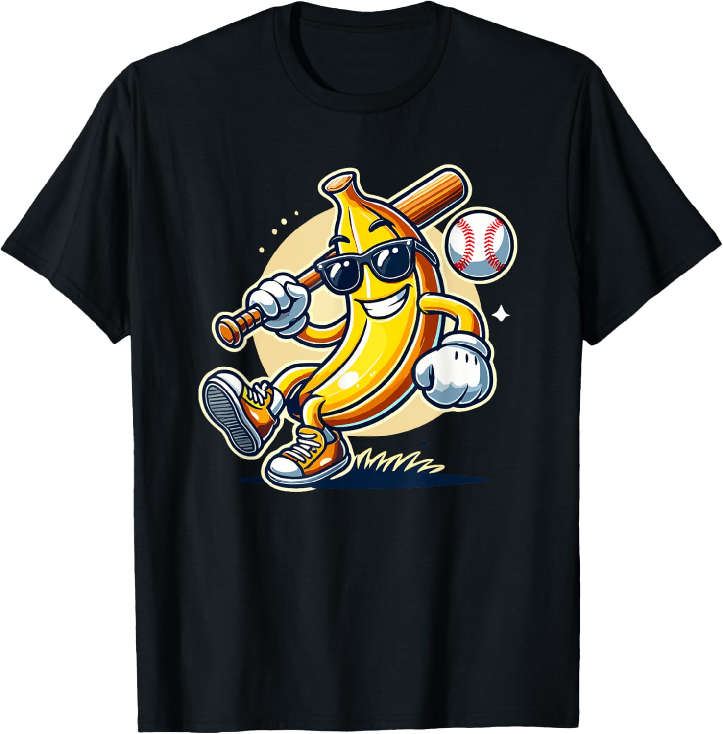 Banana Playing Baseball Fruit Lover Baseball Player