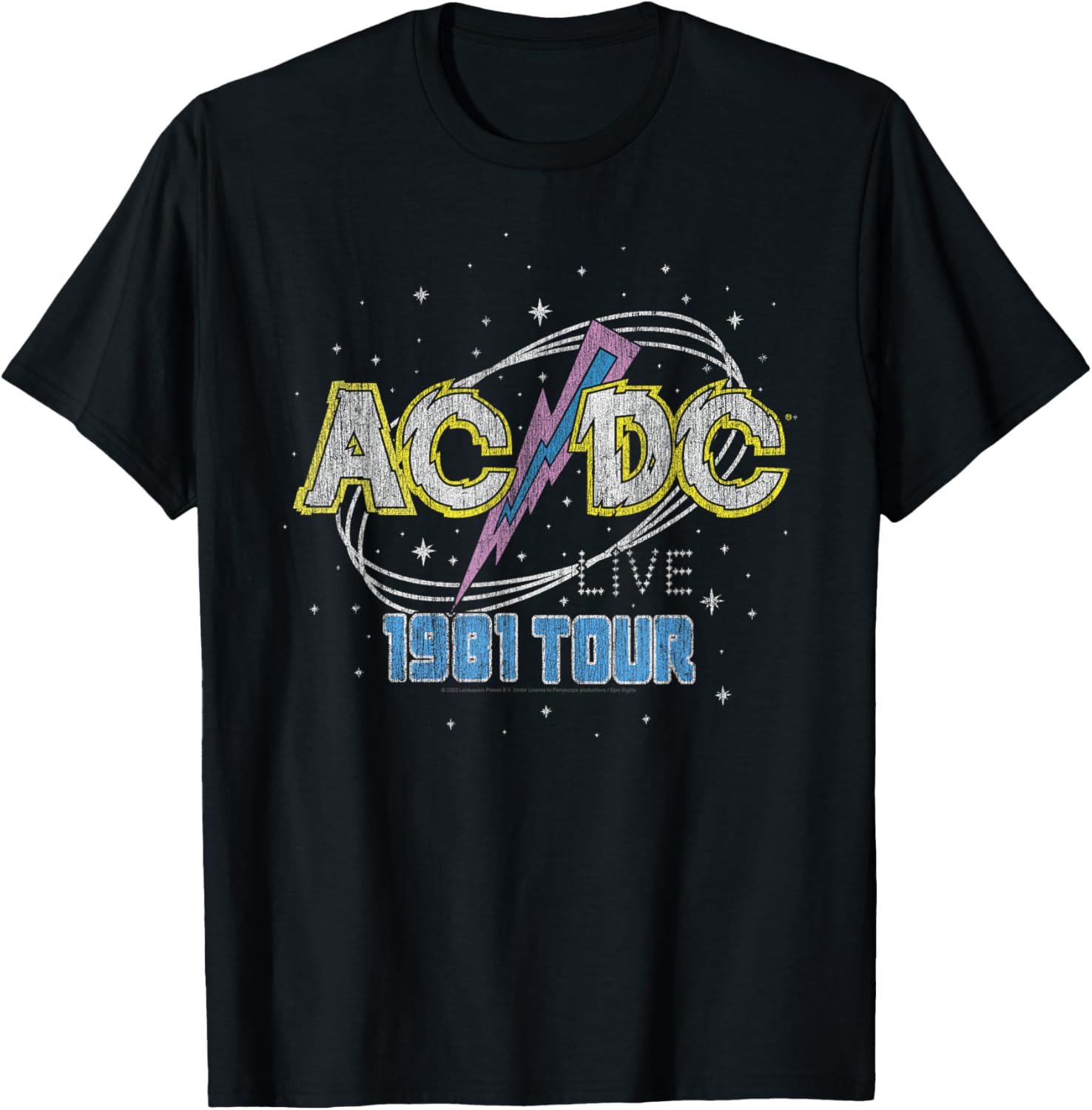 AC\/DC Rock Music Band 1981 Live Tour