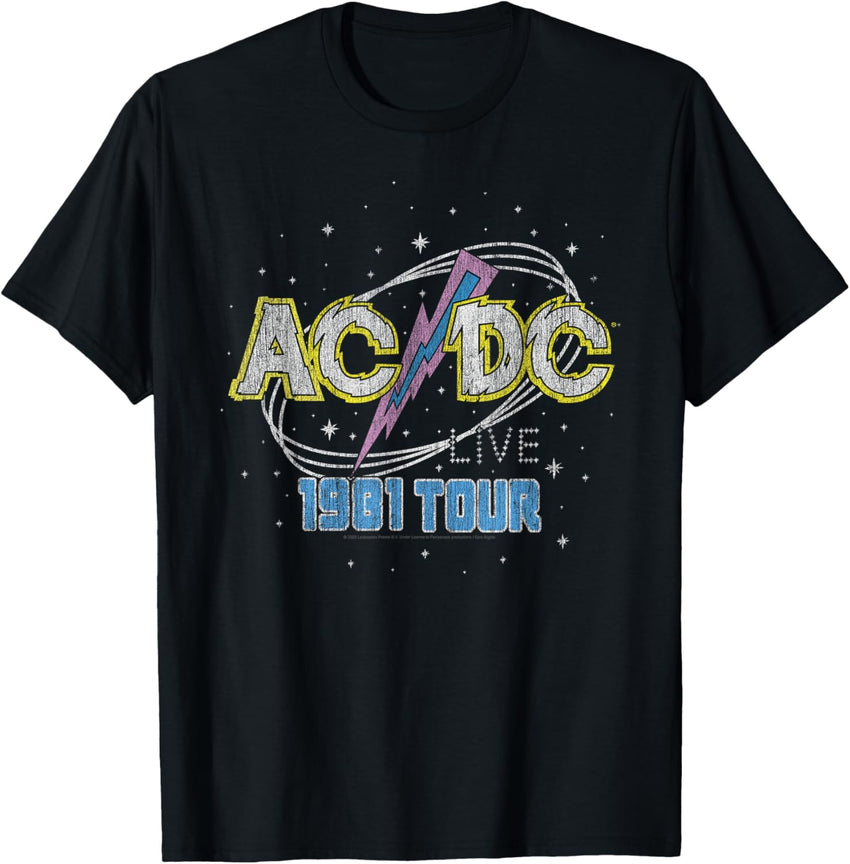 AC\/DC Rock Music Band 1981 Live Tour