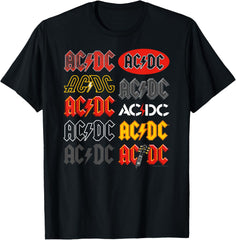 ACDC Multi Logos Rock Music Band