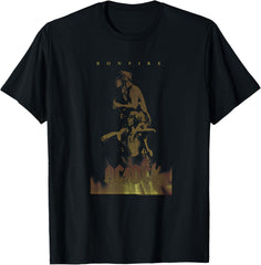 AC\/DC Unisex-Adult Black Classic Fit Short Sleeve T-Shirt - Bonfire Graphic Tee - Small