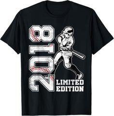 7th Birthday Baseball Limited Edition 2018 7 Years Old