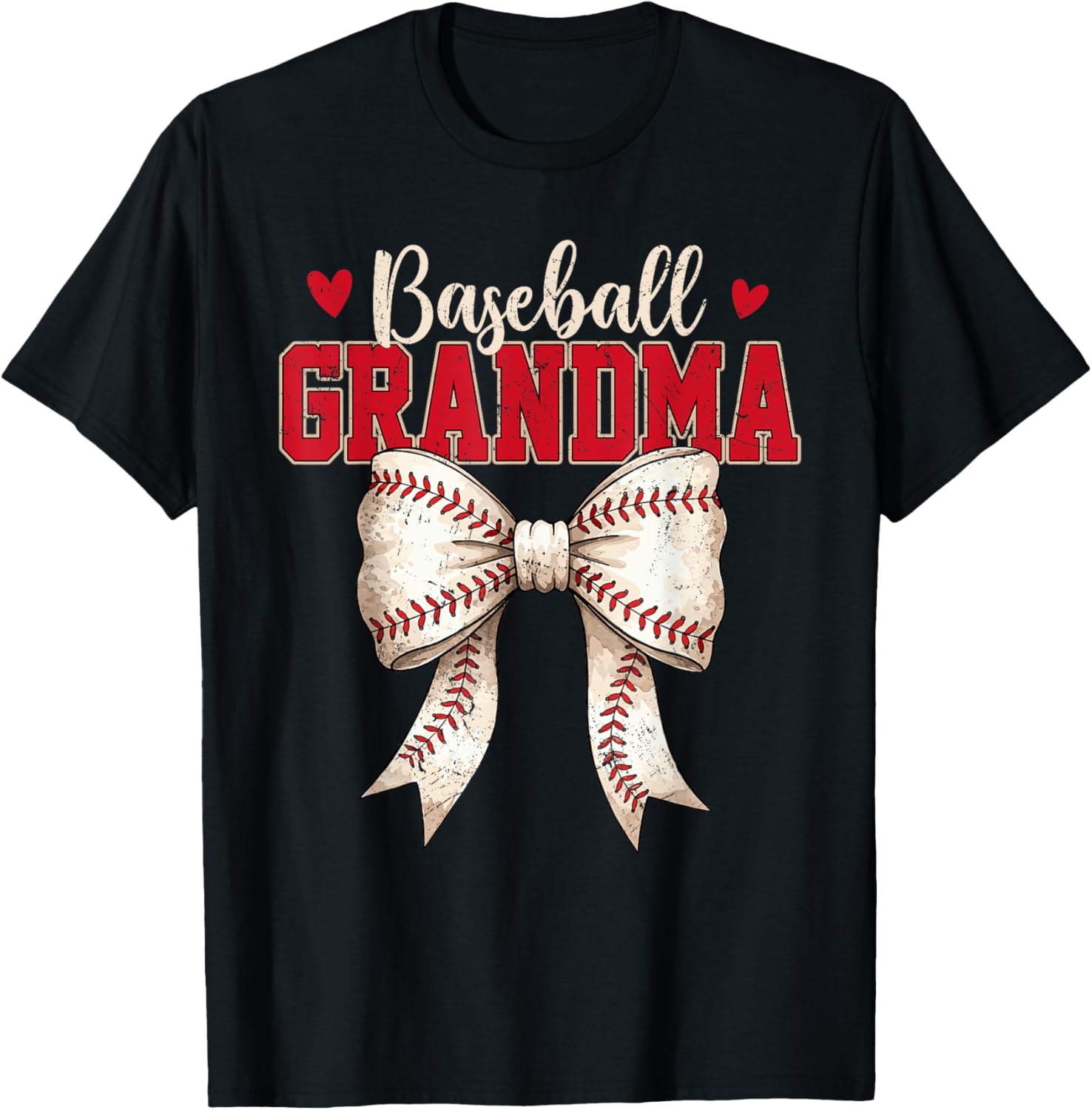 Baseball Grandma Coquette Bow Game Day Mothers Day