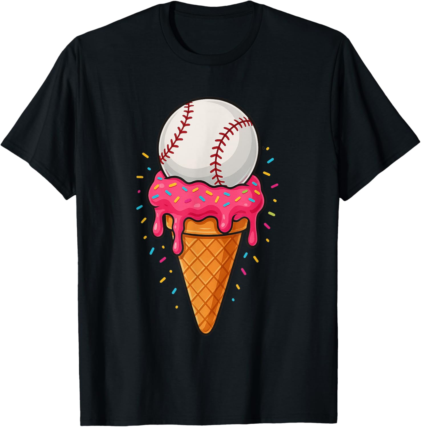 Ice Cream Drip Baseball Stuff Dripping Baseball Drip Girls