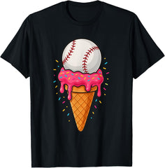 Ice Cream Drip Baseball Stuff Dripping Baseball Drip Girls