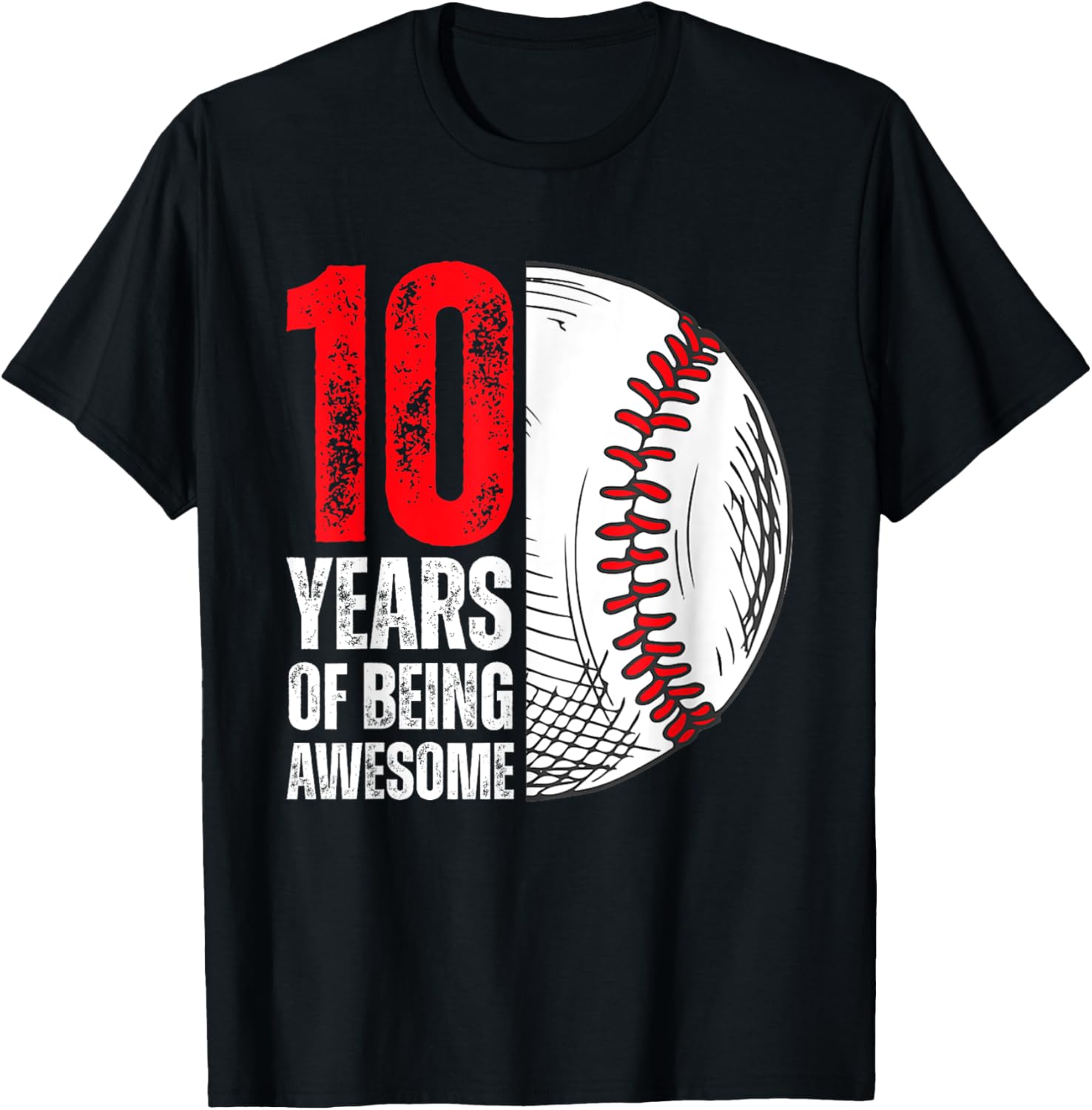 10 Year Old Baseball Shirt 10th Birthday Baseball Player