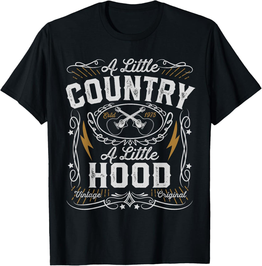 A Little Country A Little Hood Hip Hop Rap Music Womens Gift