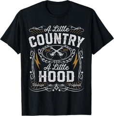 A Little Country A Little Hood Hip Hop Rap Music Womens Gift