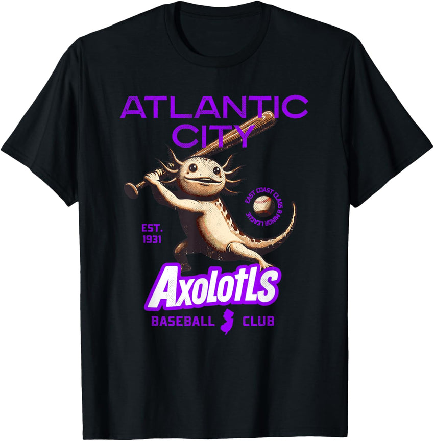 Atlantic City Axolotls Retro Minor League Baseball Team