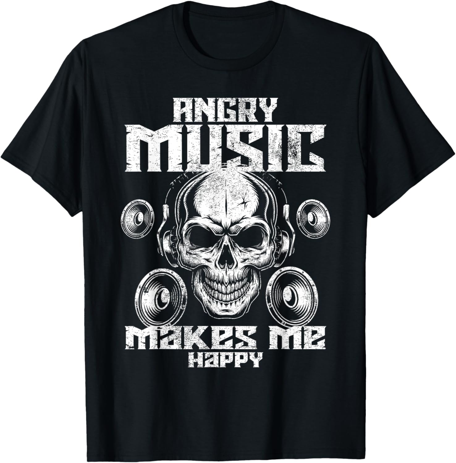 Angry Music Makes Me Happy Funny Rock Metal