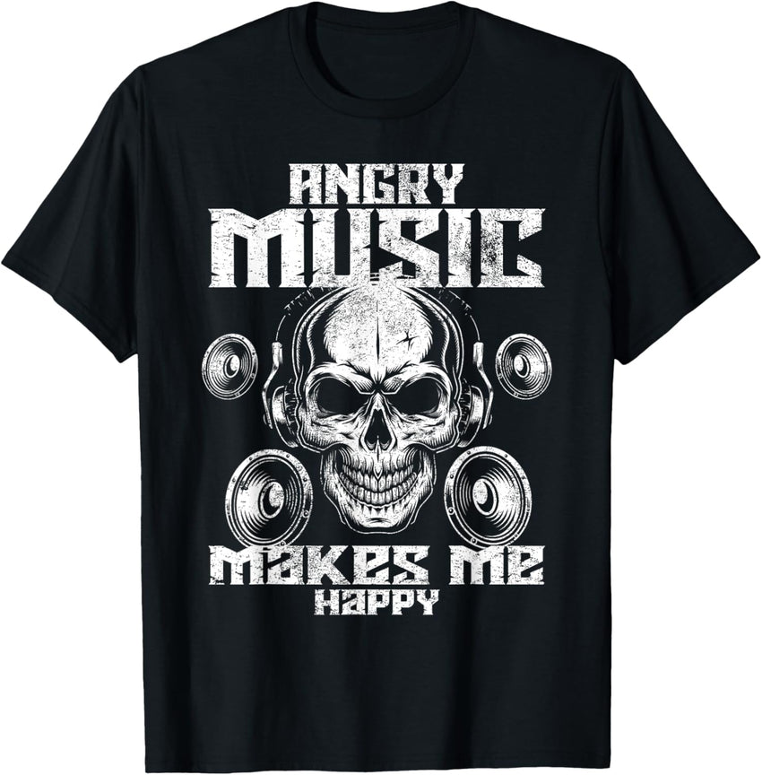 Angry Music Makes Me Happy Funny Rock Metal