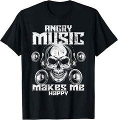 Angry Music Makes Me Happy Funny Rock Metal