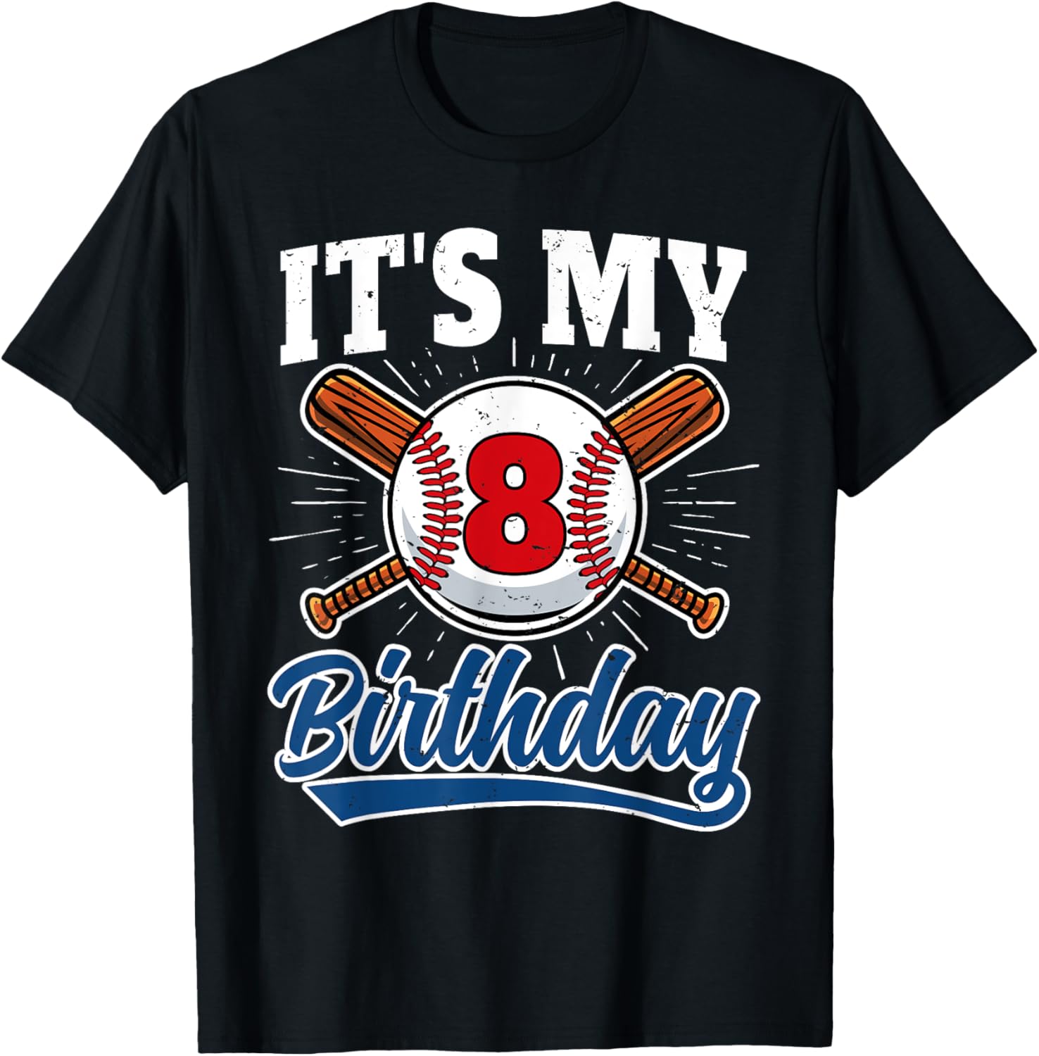 8 Years Old Kids Baseball Player 8th Birthday Party Boys