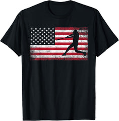 Baseball 4th of July American Flag USA America Patriotic