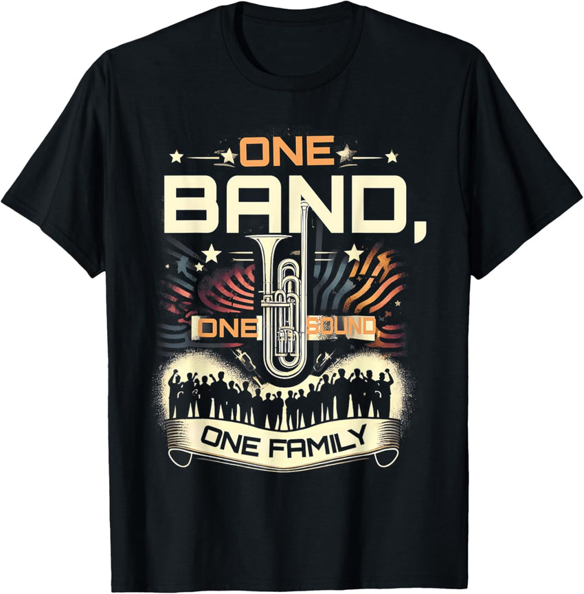 Band One Sound One Family Music Funny Marching Band