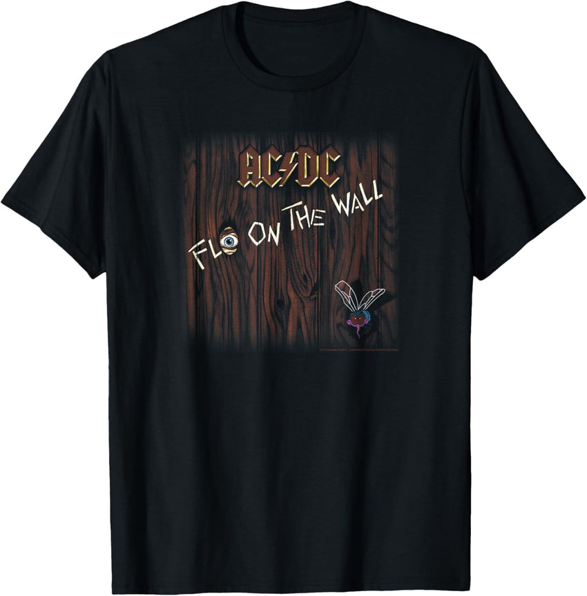 AC\/DC Unisex-Adults, Unisex-Kids Black Small Classic Fit Fly On The Wall Album