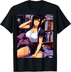 90s Retro Waifu Anime girl Chill Lofi Music