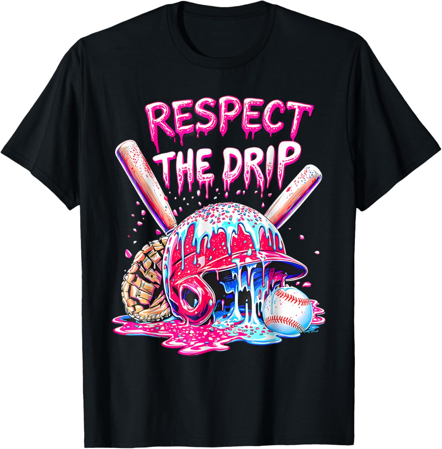 Cool Sport Baseball Home Plate Drip With Sprinkles Drip