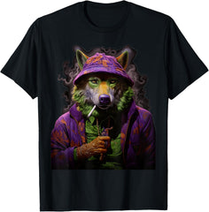 Bad Wolf Gangster Smoking Rap Drip Swag Dope Hip Hop Rapper