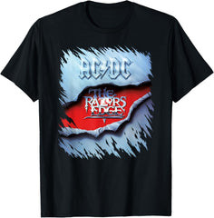 AC\/DC The Razor's Edge Album Cover T-Shirt - Black, Small, Unisex-Adults, Short Sleeve, T-Shirt, Classic Rock, Band T-Shirts