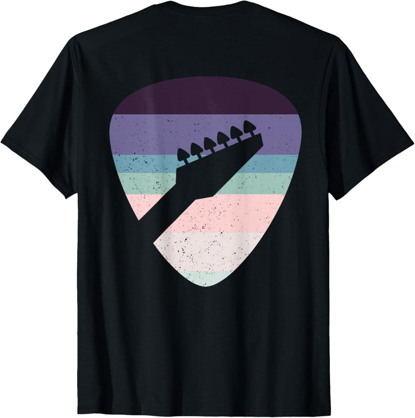 Backprint Vintage Retro Rock & Roll Music and Guitar Lover