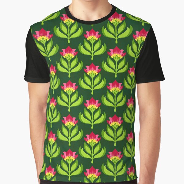 Sandalwood retro aesthetic flower pattern Graphic T-Shirt