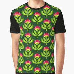 Sandalwood retro aesthetic flower pattern Graphic T-Shirt