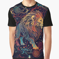 Majestic Leo Zodiac Graphic T-Shirt